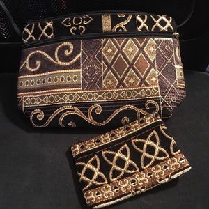 Tapestry crossbody purse